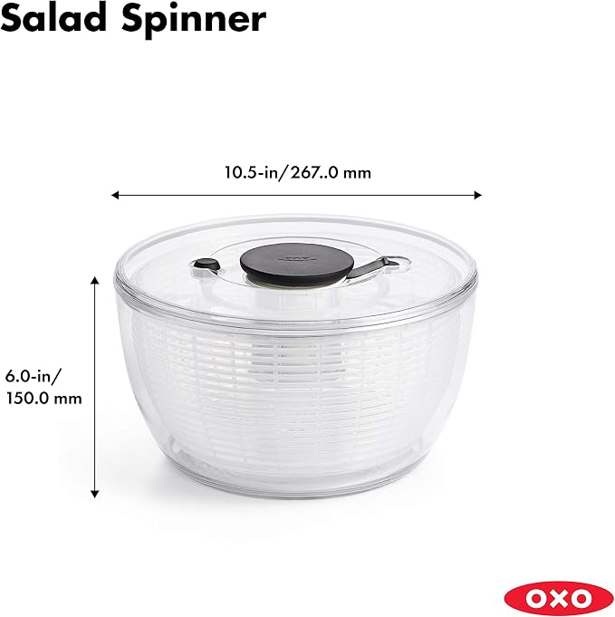 Silonn Ice Makers Countertop & OXO Good Grips Large Salad Spinner - 6.22 Qt., White
