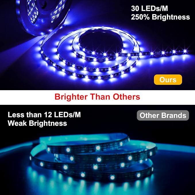 MIHEAL Led Light Strip,WiFi Wireless Smart Phone Controlled Strip Light Kit 32.8ft 300leds 5050 Waterproof IP65 LED Lights,Compatible with Android and iOS System,Alexa