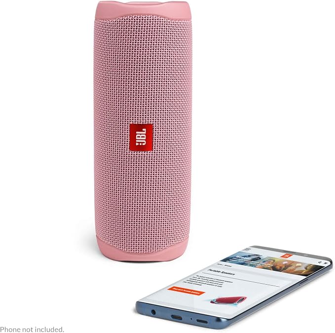 JBL FLIP 5 Waterproof Portable Bluetooth Speaker - Pink (Renewed)