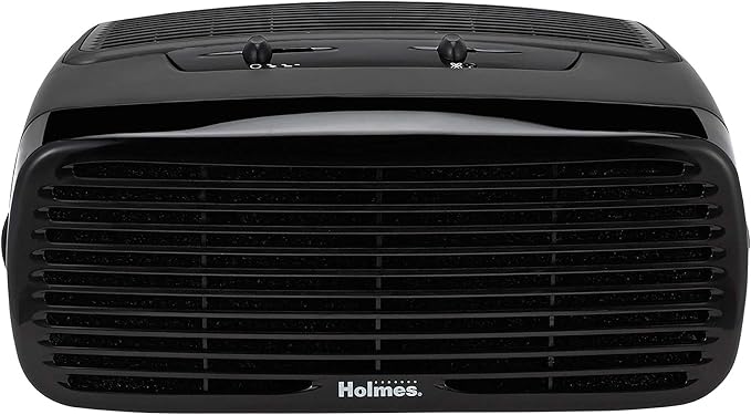 Holmes Desktop HEPA Type Air Purifier with Optional Ionizer | Small Air Purifier | Air Cleaner Purifier (HAP242B-U)