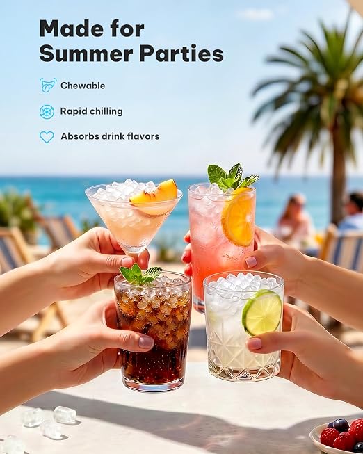 Silonn Nugget Ice Maker Countertop with 3L Detachable Tank – 40 lbs/Day Self-Cleaning & Timer, 40 dB Quiet for Home Bar Party Office, Chewable Nugget Ice Machine for Summer & Cold Drinks, White