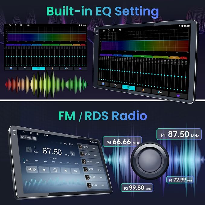 8 Core 4GB RAM Car Stereo Radio for Dodge Ram 1500 2500 2013-2018: Wireless CarPlay & Android Auto, 9 in 1280 * 800 Touchscreen GPS Nav Bluetooth Backup Camera 5G WiFi SWC FM