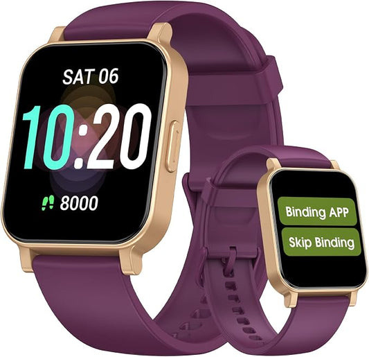 DAVIKO Smart Watch Senior Friendly No App/Phone Required,Pedometer Waterproof Fitness Tracker Watch with Step Counter Calories/Sleep Tracker for Walking Running for Men Women