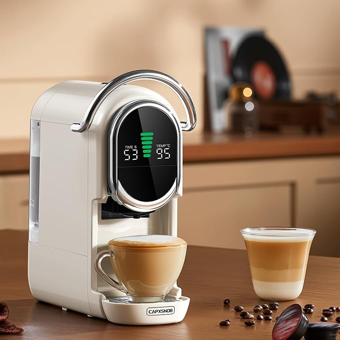 Magician1 Mini Multi-Pod Espresso Machine & Coffee Maker, Compatible with Nespresso Original, Dolce Gusto, Blue & ESE Pods, Ground, Adjustable Brew Size & Temp, Compact for Home, Office, Dorm & RV