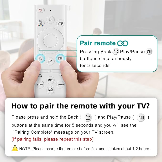 BN59-01391A Solar Voice Remote for Samsung Frame TV Remote Replacement with Voice Search, Apps and Solar Charging for Samsung 2021-2025 Neo LED Smart 4K Ultra HD TV, 4 Shortcut Buttons