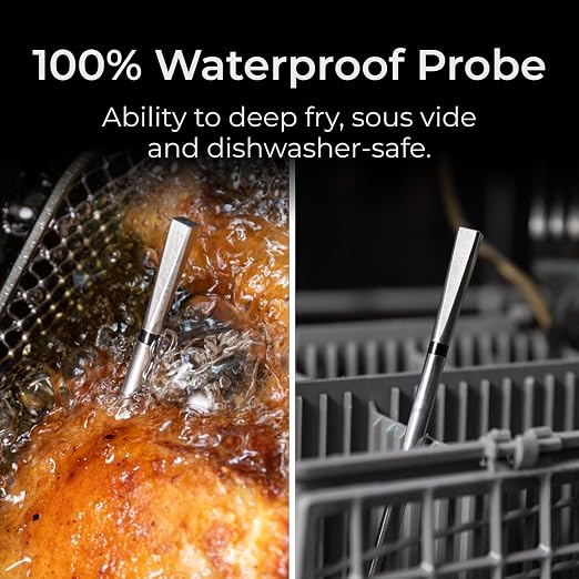 MEATER Pro Bundle: Smart Wireless Meat Thermometer with Built-in WiFi | Kitchen Towel & Bar Blade Opener | Long Range for Grilling, Smoking, Roasting & BBQ | Limited Edition Brown Sugar Color