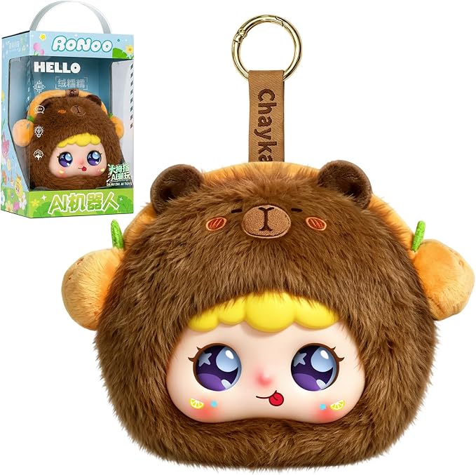 AI Smart Stuffed Animals Kids Toys ChatGPT, Multilingual Companions, Interactive Learning Assistant & Memory Trainer, Emotional Support Plush AI Pet, Voice Conversation, Expressive LED Eyes