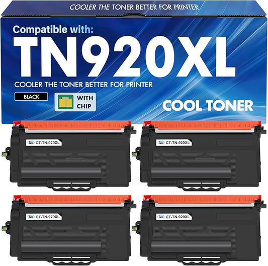 TN920XL TN920 Toner Cartridge HL-L6210DW HL-L5210DW HL-5915DW Compatible Replacement for Brother TN 920 920XL TN920XXL TN920UXXL TN-920XL HL-L6210DWT HL-L5210DN HL-L5210DWT Printer High Yield 4 Pack