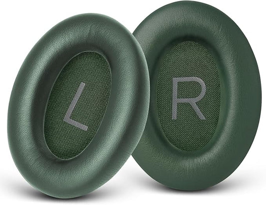 GEVO Replacement Ear Pads for Bose QC45, Ear Cushions for Bose QuietComfort 45 (QC45) & Quiet Comfort SE (QC SE) Headphones, Earpads with Softer Leather Noise Isolation Foam (Cypress Green)