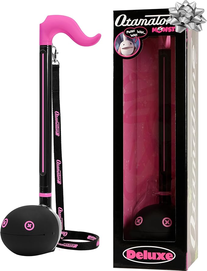 Otamatone Deluxe Electronic Musical Instrument for Adults Portable Synthesizer Digital Electric Music from Japan by Maywa Denki Cool Stuff Gifts, Monster (Pink) [English Manual]