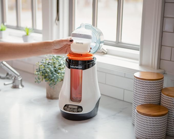 Baby Brezza Smart Bottle Warmer - Breastmilk Warmer/Defroster, Bluetooth Control (Pack of 2)