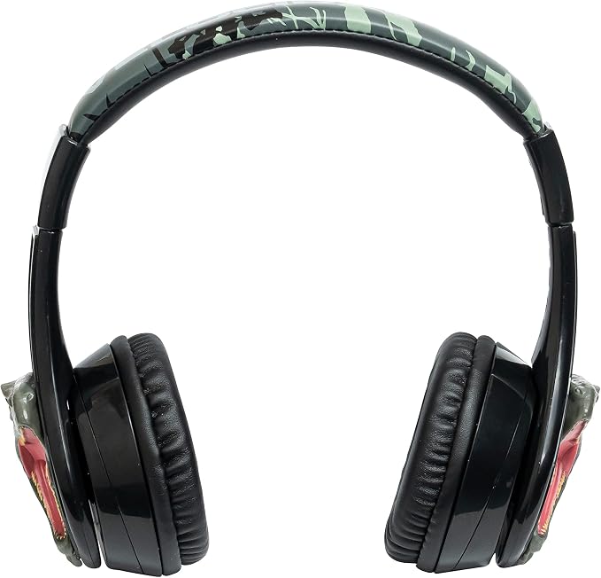 Jurassic World Bluetooth Headphones for Kids, Volume Reduced Wireless Headphones for School Home or Travel (Jurassic World)