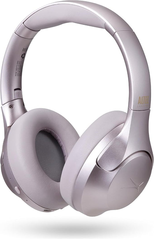Altec Lansing ComfortQ 2.0 Over Ear Bluetooth Headphones, Wireless Noise Cancelling Headphones with 50-Hour Battery, Foldable Design, Voice Assistant, Quick Charge, Bluetooth 5.3