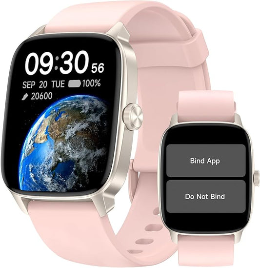 DAVIKO Pedometer Watch Senior Friendly No App/Phone Required, Waterproof Fitness Tracker Watch with Step Counter Calories/Sleep Tracker for Walking Running for Men Women