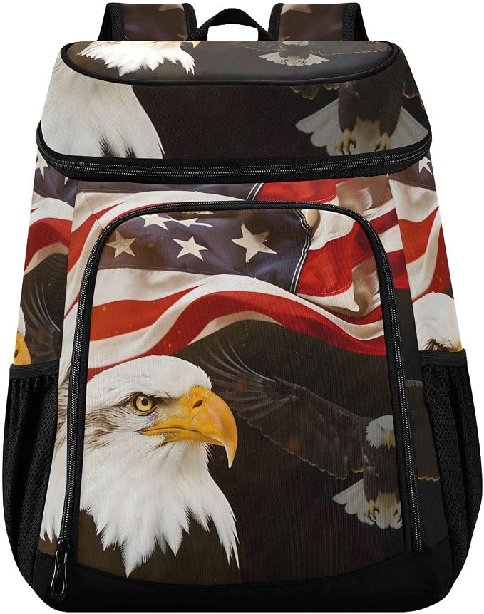 Tropical Pineapples Fruits Cooler Backpack Insulated Leak Proof Beach Cooler Bag Soft Lunch Picnic Hiking Camping Backpack Cooler
