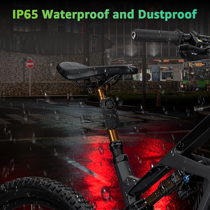 USUPERINK 2PK Bike Alarm with Remote, 113dB Bike Alarm,Ebike Alarm with Remote for Motorcycle Moped Scooter IP65 Waterproof Adjustable Volume Sensitivity Universal Remote Strap for All Handlebar Sizes