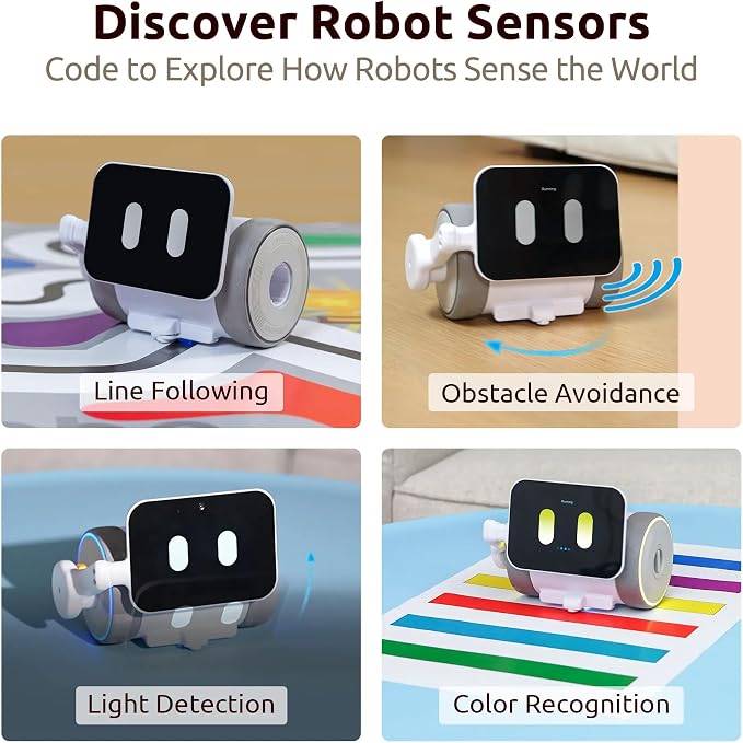 WhalesBot Pubbo Air Smart Interactive Robot for Kids, Voice/Touch/APP/Remote Control, Modular/Scratch Coding, Companion Robotic with Sensors, STEM Educational Toy for Boys Girls 4 5 6 7 8 9 10