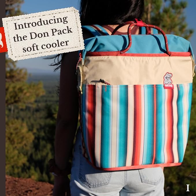 Don Coolio Pack - Insulated Backpack Cooler, 36 Can Soft Cooler Bag, 20L Capacity Hands Free, Leakproof & Waterproof, Portable for Beach, Travel, Camping & Hiking
