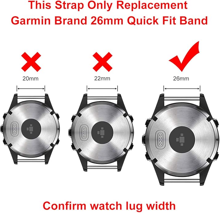 LDFAS Fenix 8/7X/6X/5X Plus Band, 26mm Titanium Metal Quick Release Easy Fit Watch Strap with Double Button Clasp Compatible for Garmin Fenix 7X Pro/6X Pro/5X Plus/Enduro 3/tactix 7 Bands