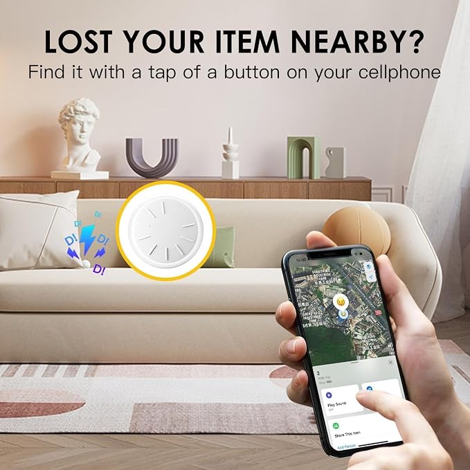 GPS Tracker for Vehicles, 1PCS Tracker Device for Vehicles, Work with Find My (iOS Only), Tracking Devices for Cars Hidden with Waterproof Case, No Monthly Fee GPS Trackers