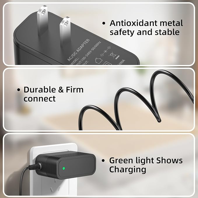 9.4V Charger for Enhulk Pool Vacuum Compatible with Enhulk PC40 Pool Vacuum Cleaner Charger