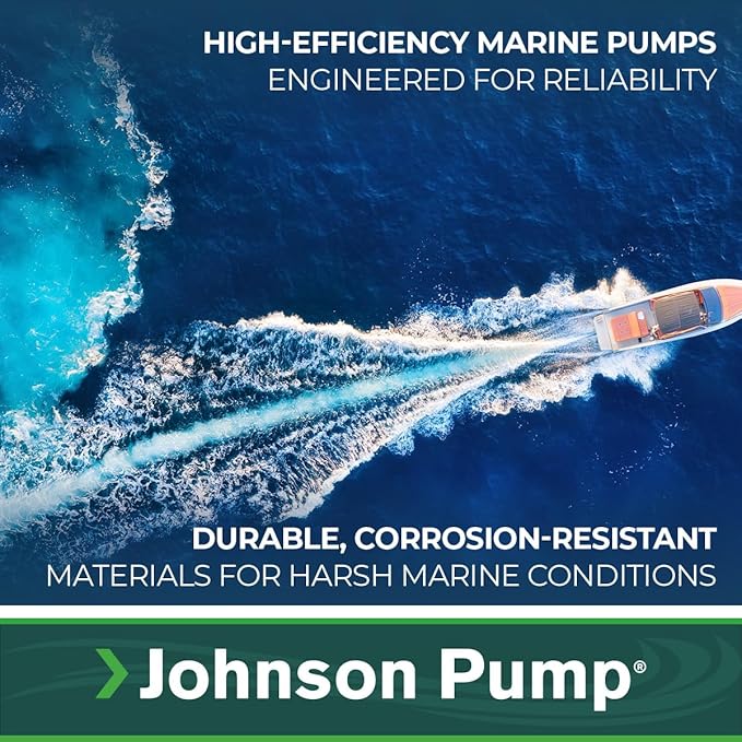 Johnson Pumps 166004B PRO Series 1600 GPH Livewell/Baitwell Aerating Pump, 12V (16004B), Bronze