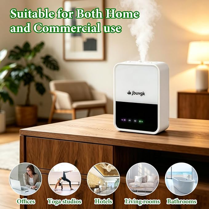 Smart Waterless Essential Oil Diffuser- HVAC System,2200 Sq.Ft Whole House & Aromatherapy Diffuser,App Control,400mL Hotel Collection Diffuser,Customisable Operating Modes for Office Home Large Room