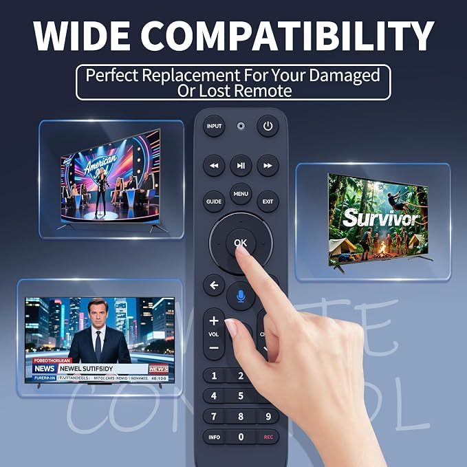 Replacement for Verizon FiOS TV One Remote Control, Voice Remote Compatible with 2019 MG3-R32140B VRC4100 BLE - Easy to Pair