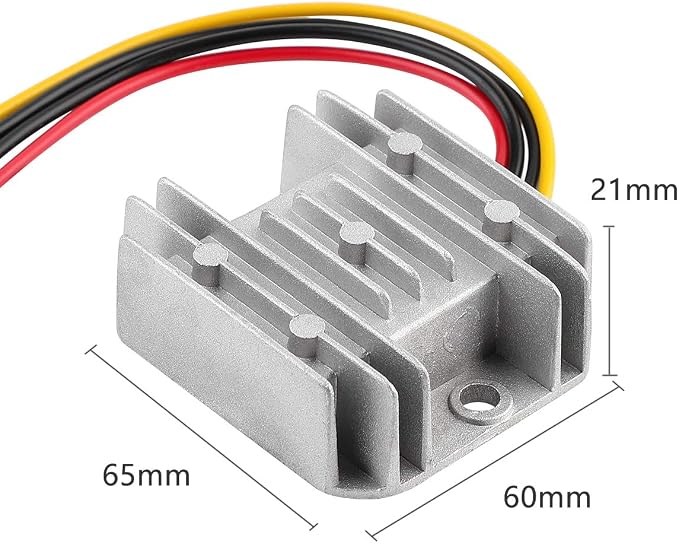 Voltage Reducer DC 8V-40V to 12V 3A 36W Automatic Buck Boost Converter Step Down Up Regulator Waterproof Module Transformer for Golf Cart Club Car