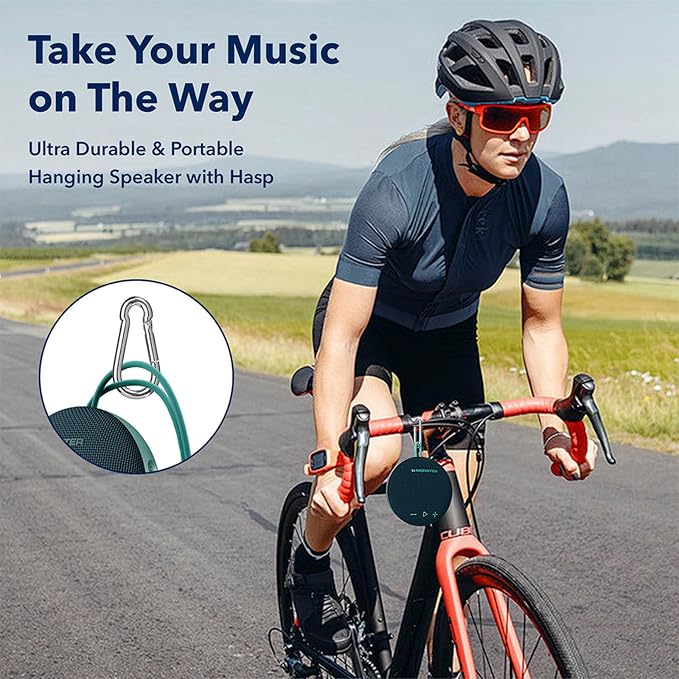 35W (peak) Monster Bluetooth Speaker, IPX8 Shower Speaker Waterproof, Bluetooth 5.4 with Loud HD Sound and Robust Bass, Extra Long Playtime Punchy, for Home, Beaches Portable Wireless Outdoor Speakers