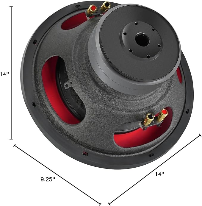 Seventour 12 inch 1400 Watt Max Power Car Audio Dual 4 Ohm Car Subwoofer (12" Dual 4 Ohm)
