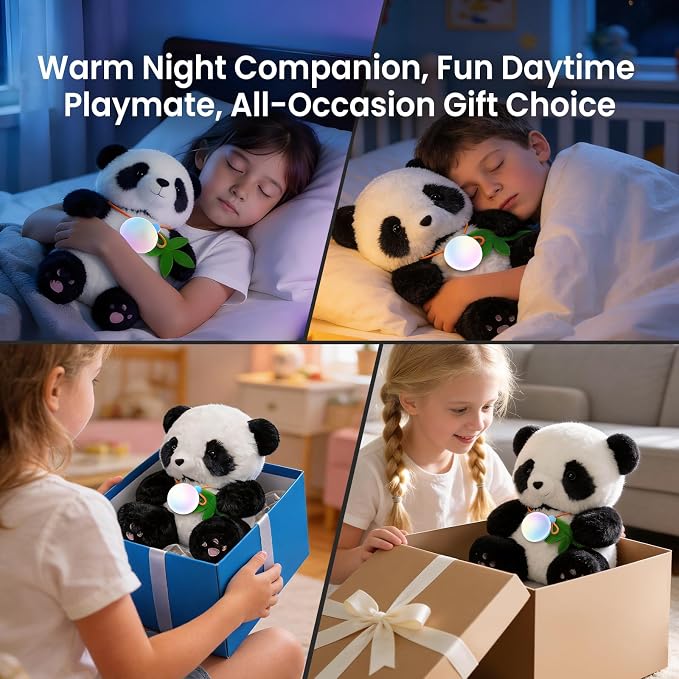 AI toys for kids, Interactive ai companion kids plush panda, Designed specifically for kid's development, No screen educational toys, Smart ai stuffed animal for 3+Kids, 2026 emotional support gifts