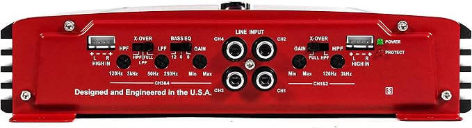 Crunch 4 Channel 1000 Watt Amp Car Truck Motor Vehicle Stereo Power Amplifier, PX 1000.4