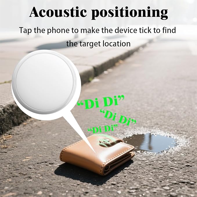 GPS Tracker for Vehicles, No Subscription Required, Magnetic Car Locator Compatible with iOS & Android, IP67 Waterproof Tracking Device, 1-Year Battery Life, Location History & Sharing