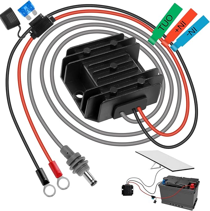 Starlink Mini 12V Adapter, DC 12V Power Cord for Starlink Mini Power Supply 12V/24V(9-28V) Step Up to 30V 3.5A Conversion Kit with 40IN DC Male Plug for Truck RV No Worry About Voltage Drop or Rise