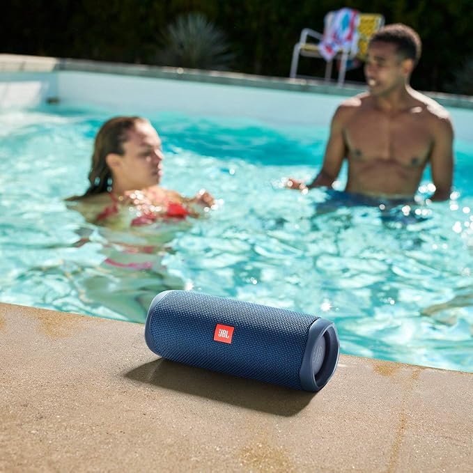 JBL Flip 5 Portable Bluetooth Speaker - Ocean Blue (JBLFLIP5BLUAM) (Renewed)