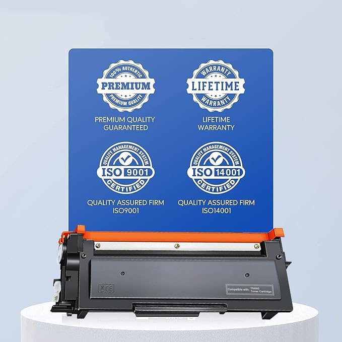 TN660 Toner Cartridge Replacement Compatible for Brother TN 660 TN-660 TN630 High Yield to use with HL-L2380DW HL-L2320D HL-L2340DW DCP-L2540DW MFC-L2700DW MFC-L2720DW Printer (Black, 4 Pack)