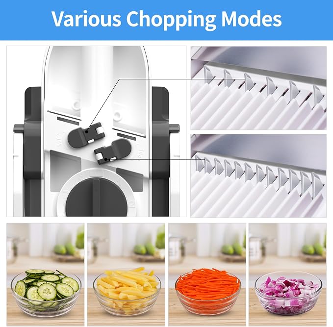 2Pack Mandolines Slicer (Gray + Black)