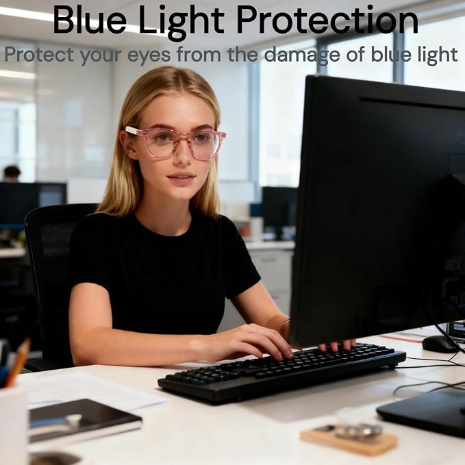 Smart Bluetooth Glasses, Sunglasses with UV and Blue Light Protection, AI Real-time Translation with 140 Languages, Touch Control, Music & Call for Athletic/Outdoor, Unisex (White)