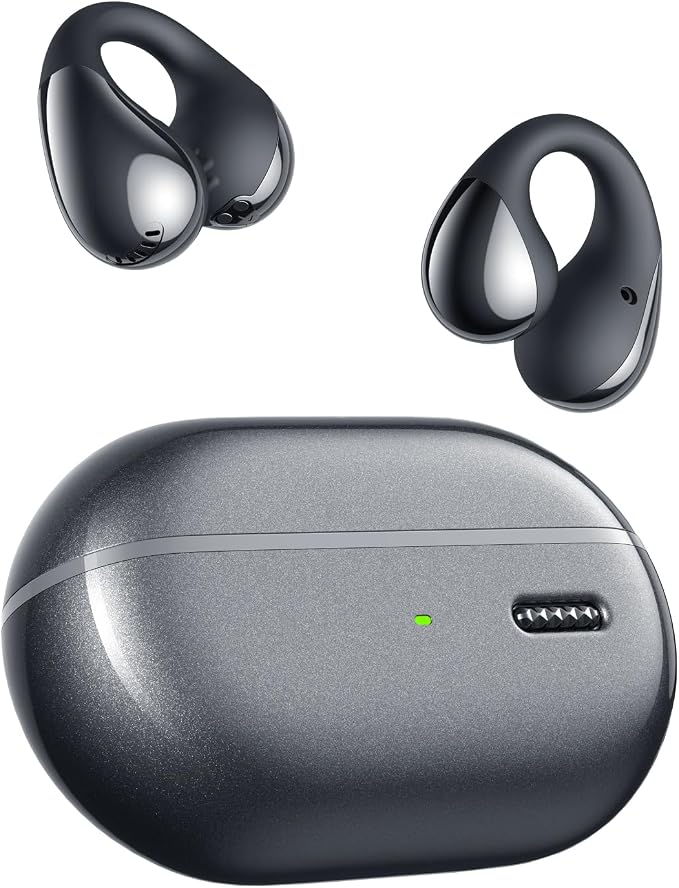 SoundPEATS PearlClip Pro Ear Ultra Open Ear Earbuds Wireless Headphones Bluetooth 6.0 Earphones Clip On Ear Buds with Mic, IPX5 Waterproof, 24 Hrs Play for Running Cycling Fitness