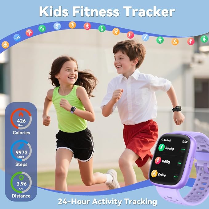 Fitness Tracker Watch, No APP/Phone Required Pedometer Watches Compatible with Apple Find My, Heart Rate, Sleep Monitor Calories Step Counter Stopwatch Waterproof Gifts