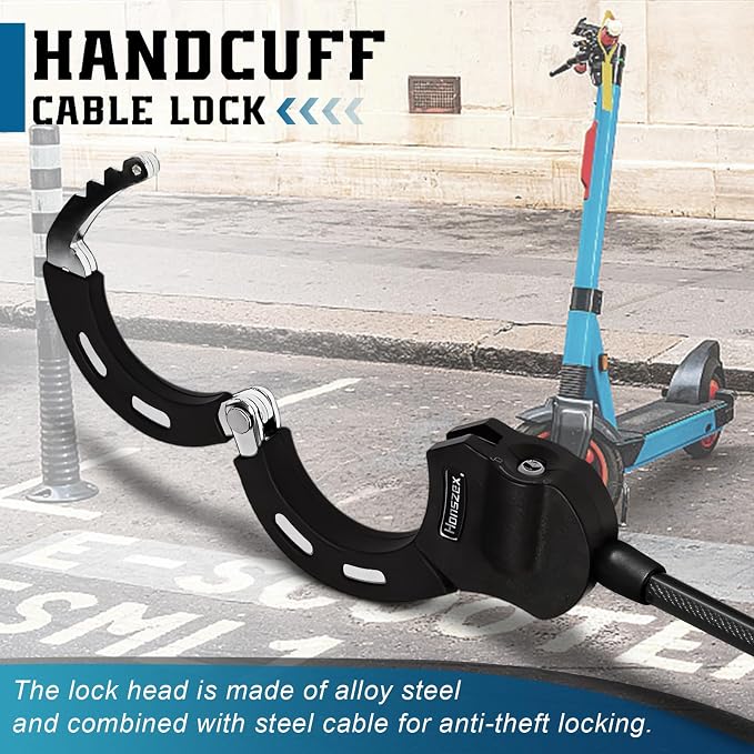 Scooter Lock with Bag, Scooter Locks Anti Theft 39.37 inch, Lock for Electric Scooter, Electric Scooter Accessories