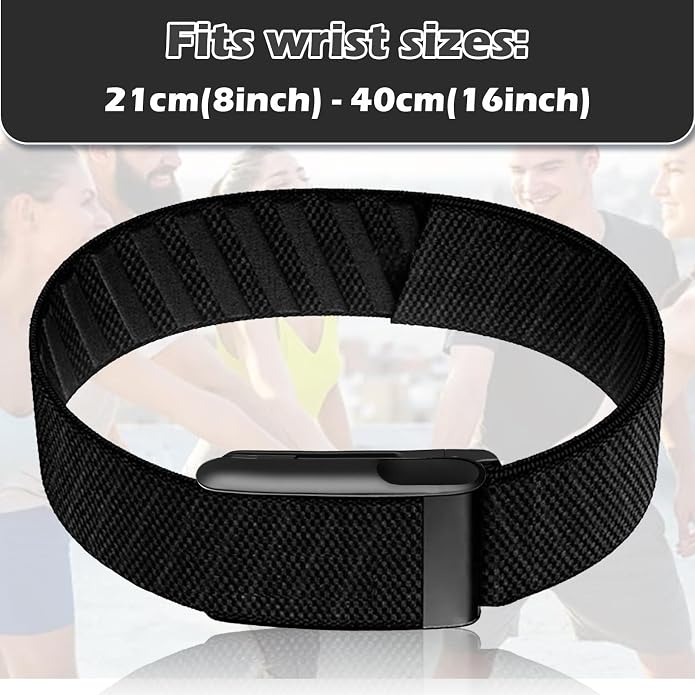 3 Packs Stretchy Bicep Straps Compatible with Whoop 5.0/4.0/3.0 Bands, Sport Nylon Adjustable Replacement Arm/Ankle Band for Whoop 5.0 MG/One/Peak/Life Durable Breathable Wearable Health Fitness Activity Tracker