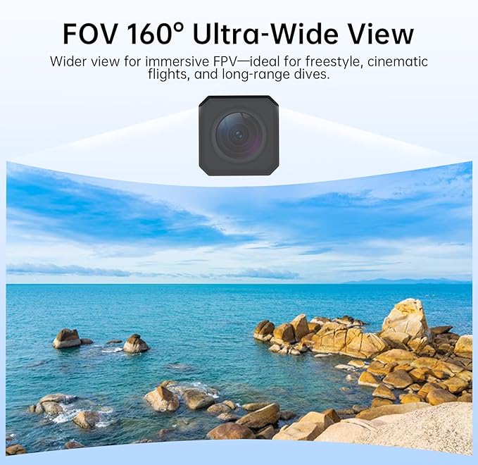 CADDXFPV Walksnail Moonlight Kit – Air Unit Pro for FPV Drone with Starlight Sensor, Digital Transmission System,Dual Antennas, 22ms Low Latency, 4km Max Range,160° FOV,4K/60fps Video Recording