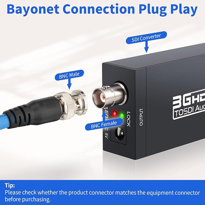 Superbat SDI Cable BNC Cable 3G/6G/12G HD-SDI Cable (Belden 1694A，6ft Supports HD-SDI/3G-SDI/4K/8K Camera SDI Video Cable Precision Video Cable (2Pcs)