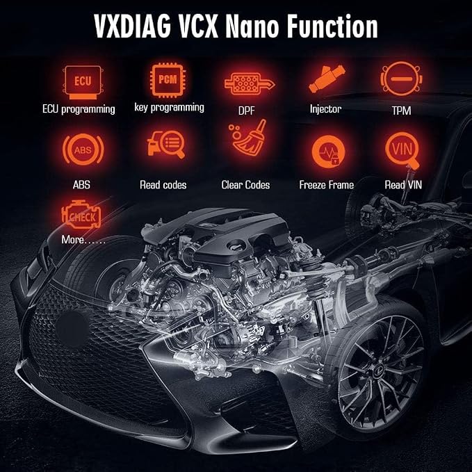 VXDIAG VCX Nano Compatible for Ford/Mzd 2 in 1 Diagnostic Tool with IDS Programming Tool