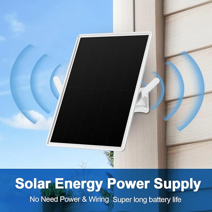 Solar WiFi Extender, Outdoor Repeater, Extends Coverage Up to 500ft, with 15W Solar Panel and 25000mAh Battery, for 2.4GHz WiFi