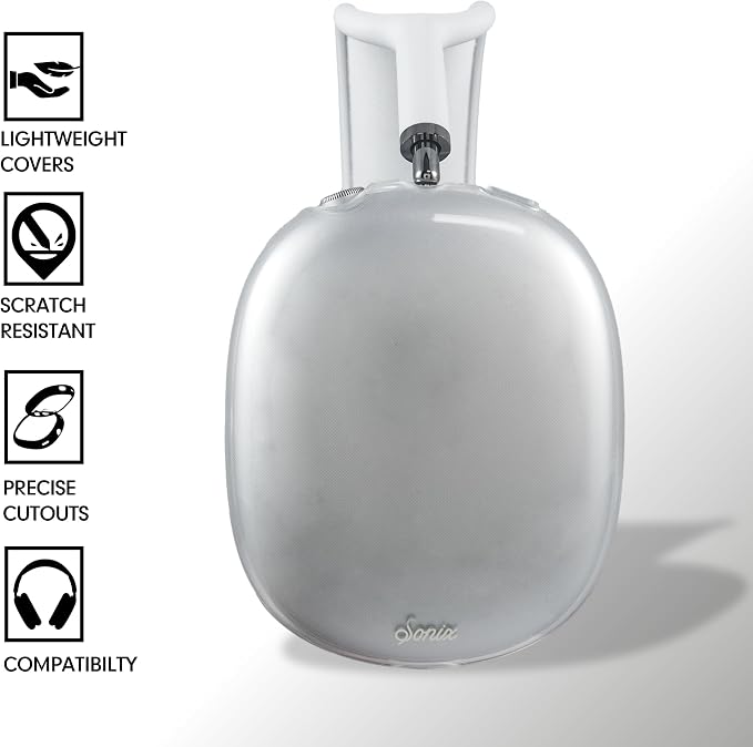Sonix Protective Case for AirPods Max 2 & 1 | Headphones Cover | Clear