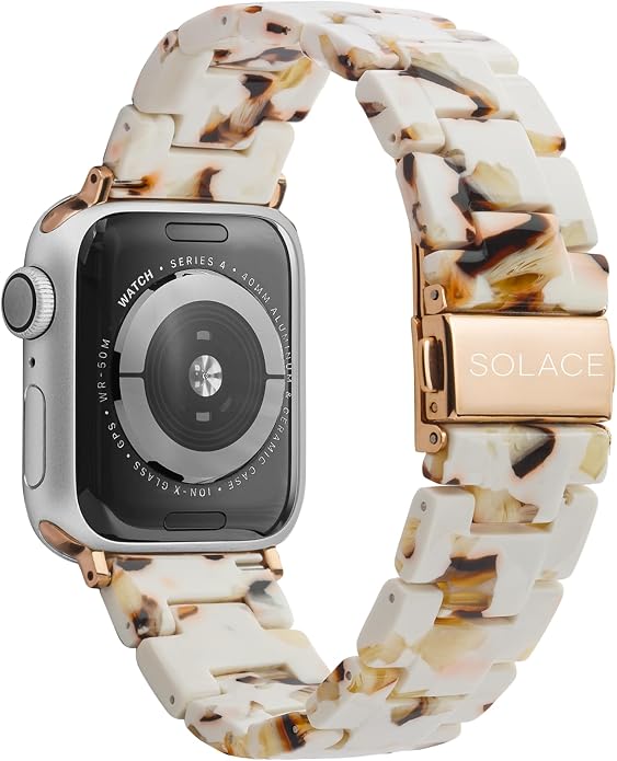 Solace Bands Lightweight Perma Watch Band - Universal Fit for Apple Watch Bands for Women & Men, iWatch Bands for 38mm 40mm 41mm 42mm 44mm 45mm 49mm Ultra, SE, Series 11 10 9 8 7 6 5-1 (Matte Solid)