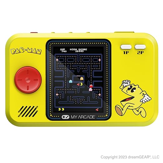 My Arcade Pac-Man Pocket Player Bundle: Officially Licensed, Portable Gaming Console, Travel Case and Screen Protector Included. Includes Classic Mode and Speed Up Mode.